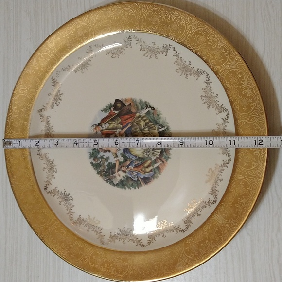 Vintage Warranted 22K Crest O Gold Colonial Souvenir Norman Oklahoma Plate - Picture 3 of 3